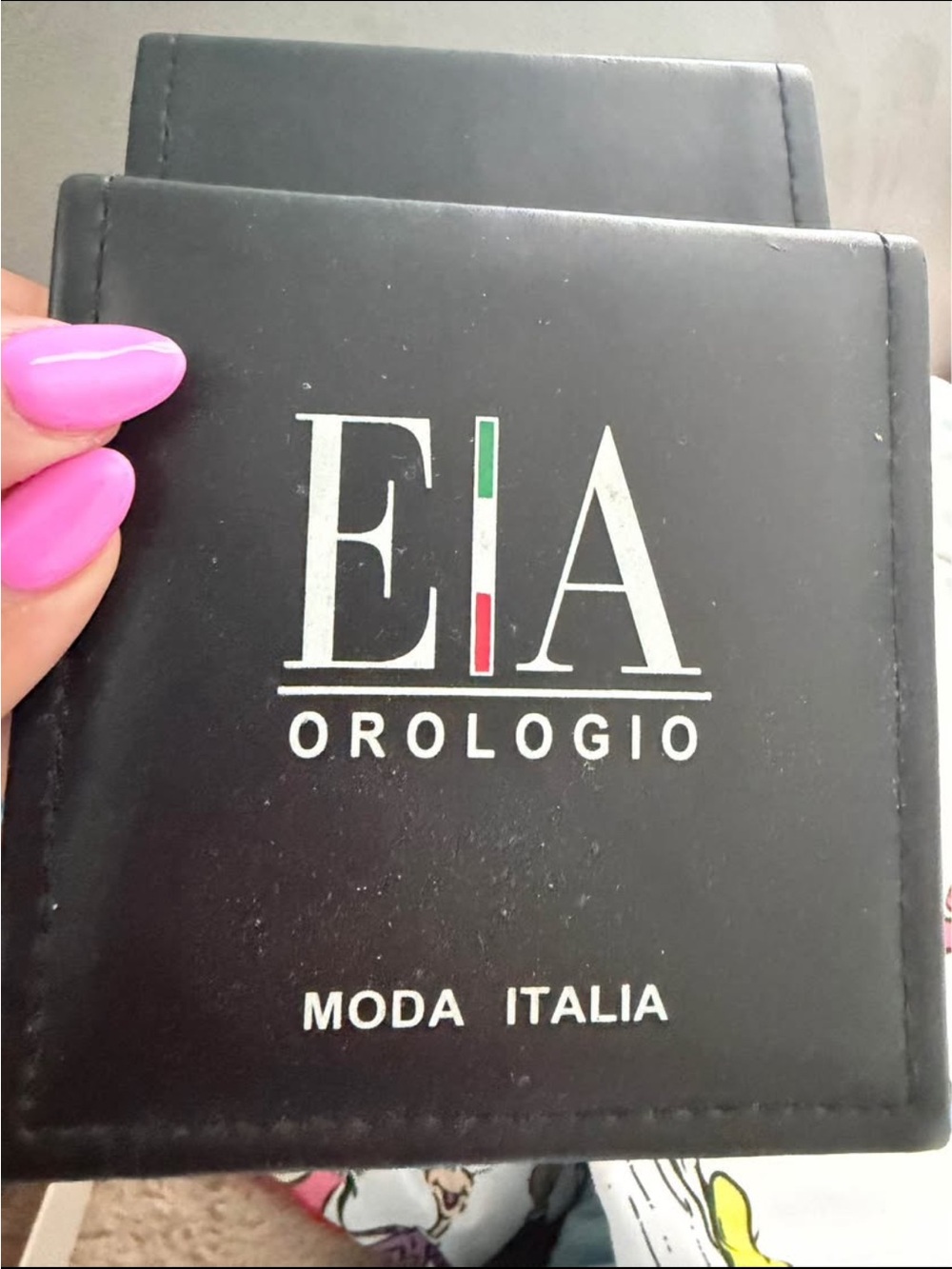 EIA Orologio Moda Italia Black Watch Case